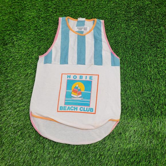 Hobie White and Blue Tank Top with Vibrant Design - Picture 1 of 16